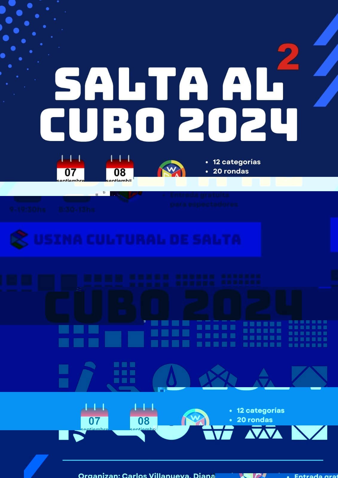 Salta al Cubo V2 2024: Gran Torneo de Rubik en la Usina Cultural de Salta con Participación Internacional